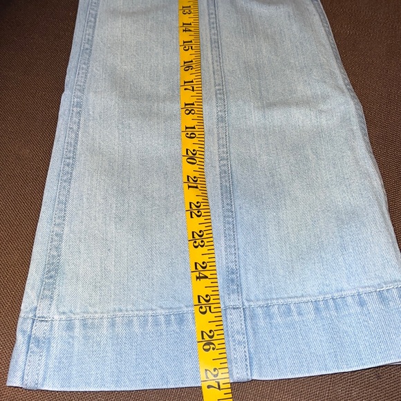 Ulla Johnson White and Light Blue Dye Jeans size 8 - Picture 8 of 8